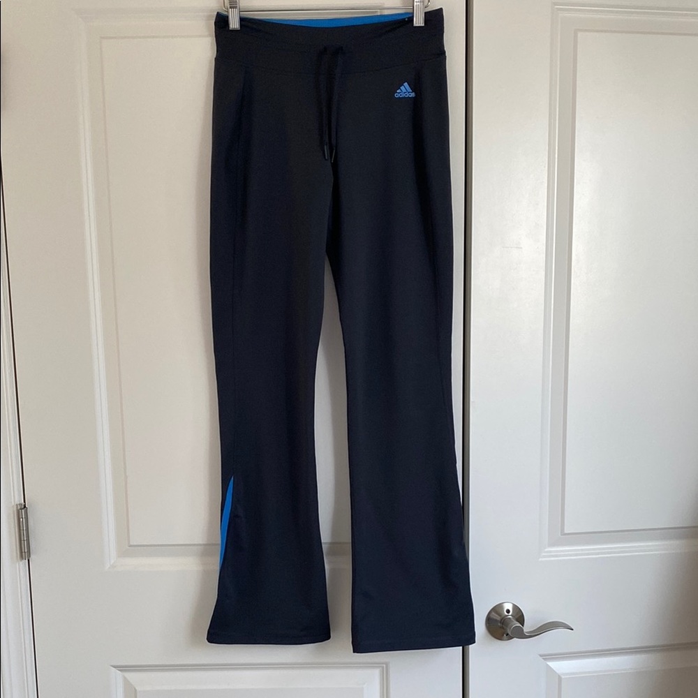 Adidas Women's Navy Joggers with Blue Accents
